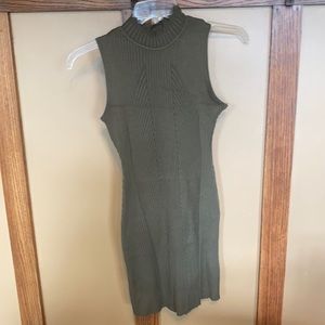 Mock neck knit minidress